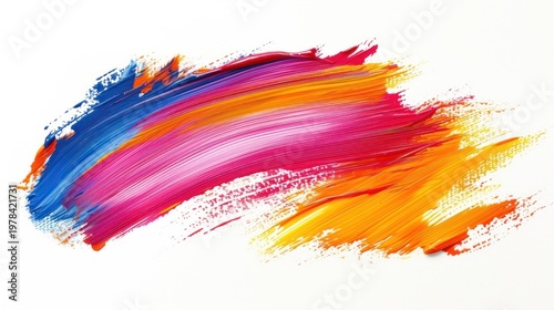 Rectangle brush stroke backgrounds paint white background.