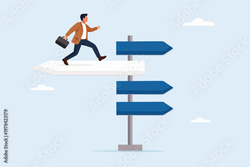 Business Man With Direction