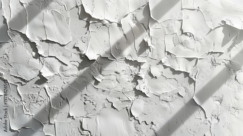 Brutalist Plaster Wall with Projected Shadow, Minimal Background for Copy Space, Editorial Design