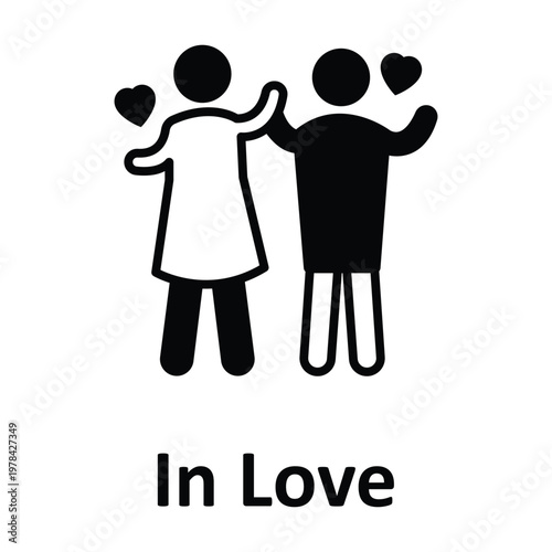 In Love Vector icon which can easily modify or edit