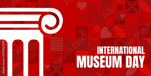 International Museum Day - banner, poster, card - vector illustration