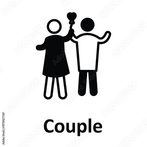 Couple Vector icon which can easily modify or edit
