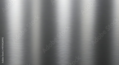 Wallpaper Mural Brushed metallic texture with smooth gray curves and reflections industrial background Torontodigital.ca