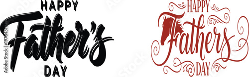 Happy father's day calligraphy designs artistic expressions of gratitude