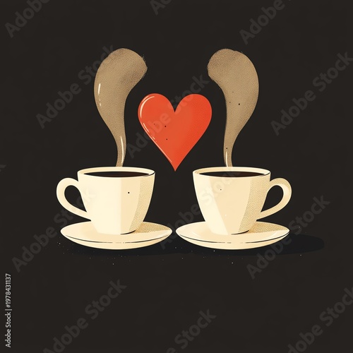 cup of tea with heart