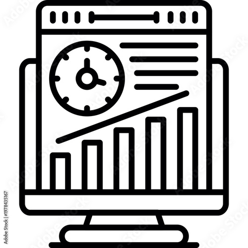Page Speed Icon Vector Element
