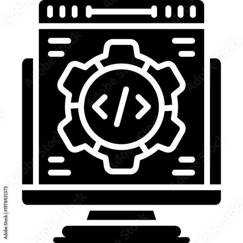 Web Development Icon Vector Element