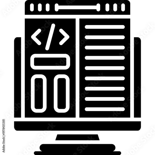 Front End Icon Vector Element