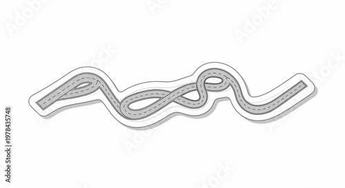 Racing Track Illustration Design.