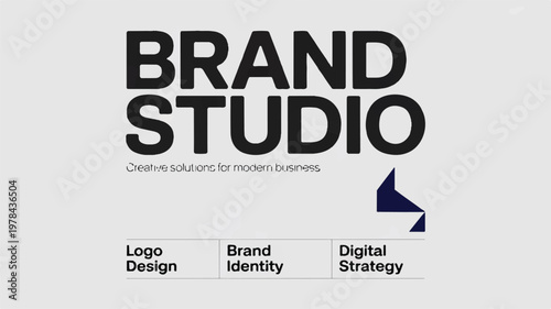 Brand studio creative solutions for modern business logo design  brand identity digital strategy
