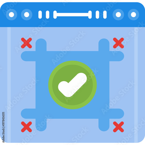Position Size Icon Vector Element