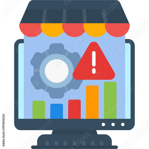 Risk Management Icon Vector Element