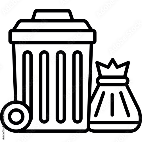 Trash Icon Vector Element
