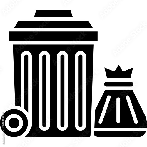 Trash Icon Vector Element