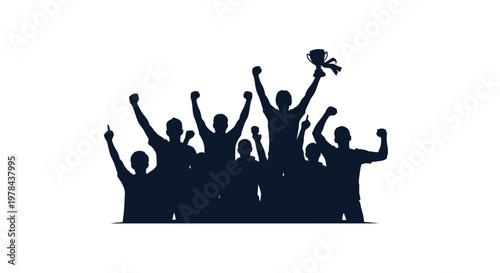 Group of people celebrating together outdoors.