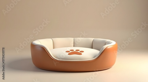 Stylish Comfortable Pet Bed with Paw Print Designed for Furry Companions in Modern Interiors