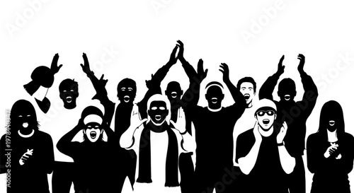 Diverse Group of People Celebrating Together.