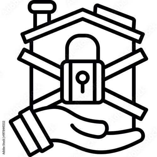 Foreclosure Icon Vector Element