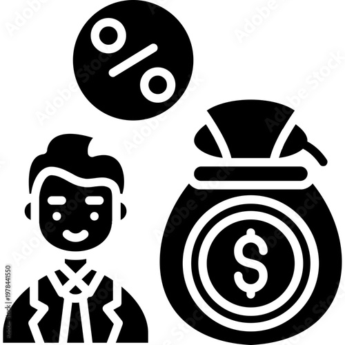 Creditor Icon Vector Element