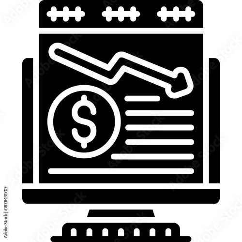 Bankruptcy Filing Icon Vector Element