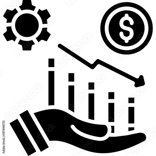 Bankruptcy Court Icon Vector Element