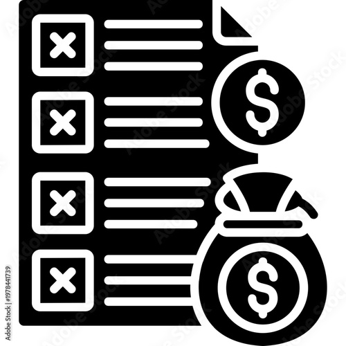 Insolvent Company Icon Vector Element