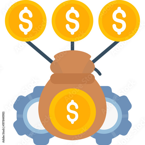 Debt Relief Icon Vector Element