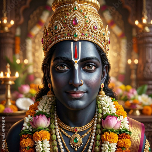 Divine Close-up Portrait of...