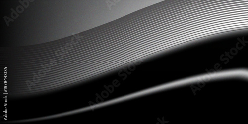 Monochrome grainy background black white dark noisy texture grunge abstract retro banner poster header backdrop design, vector eps10.