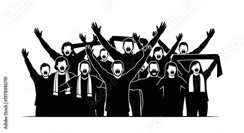 Group of Businessmen Celebrating Success.