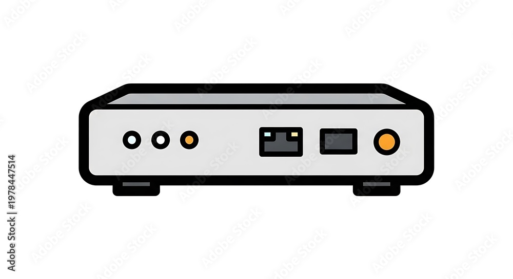 Obraz premium Computer hardware device illustration.