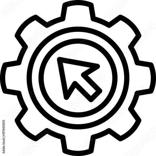 setting line icon. Clean and minimalist vector icon for websites, mobile apps, presentations, and logos. Fully scalable and customizable for any project.