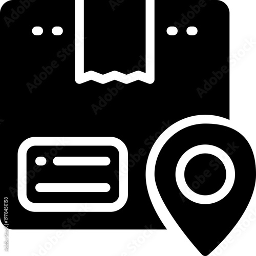 location glyph icon. Strong and solid vector icon for websites, mobile interfaces, presentations, and visual branding. High quality and easy to edit.