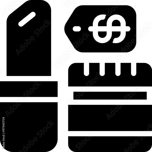 cosmetic glyph icon. Strong and solid vector icon for websites, mobile interfaces, presentations, and visual branding. High quality and easy to edit.