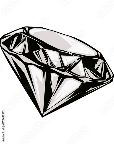 Diamond Gemstone Illustration