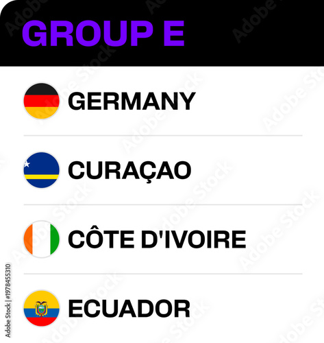 Football Group Flags Stylized