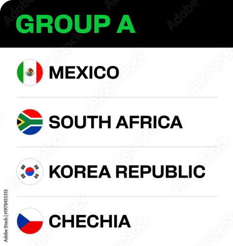 Football Group Flags Stylized