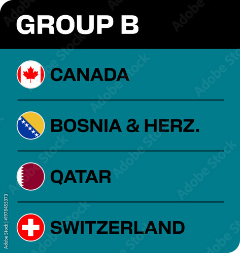 Football Group B List Stylized
