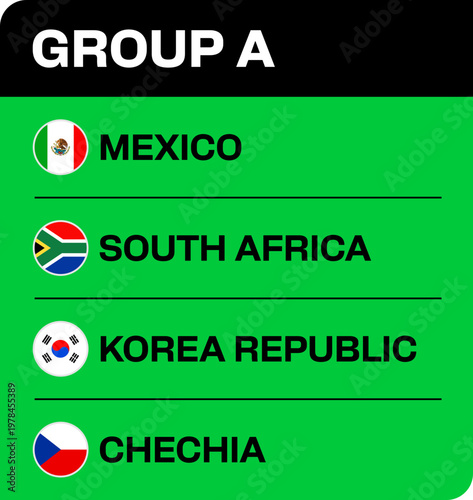 Football Group A Panel Stylized