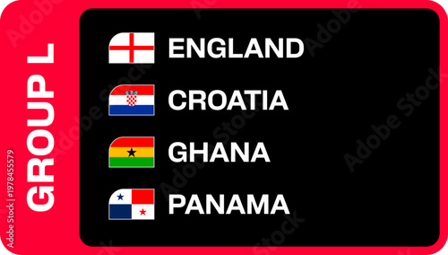 Football Group Flags Stylized