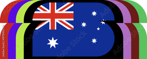 Australian Flag Abstract