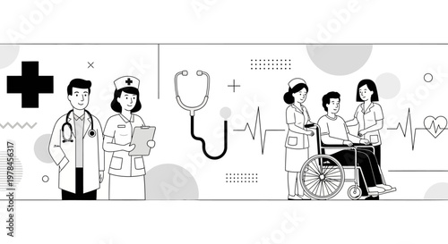 Medical professionals providing healthcare services.