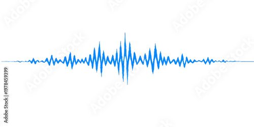 Digital medical ekg heart beat graph on blue background with digital audio equalizer wave frequency and electrocardiogram pulse monitor line illustration for technology healthcare chart