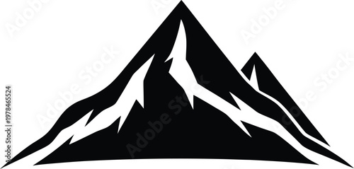 Mountain silhouette vector illustration