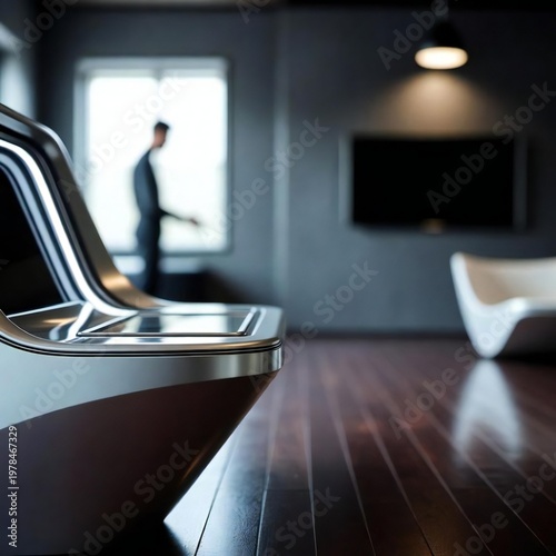 Hight technology Use at home and offices, mobile, laptop and screen in a futuristic way 