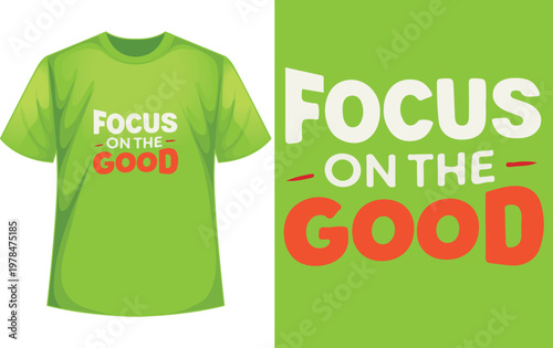 t-shirt typography illustration. Lime Green t-shirt Design