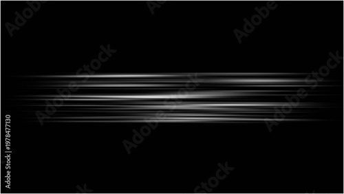 irk flow wave effect isolated on white background. Winter wind stream with curved motion, black and white abstract background
