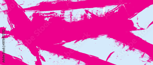 Abstract Pink Acrylic Painting with Rough Brushstrokes Background