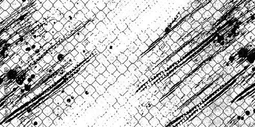 texture for fishing nets. Grunge pattern for sportswear or soccer goal, volleyball net, basketball hoop, hockey, athletics. Grunge background