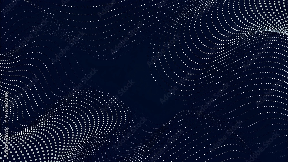 Fototapeta premium Abstract digital wave of particles. Futuristic point wave. Technology background vector. Vector illustration